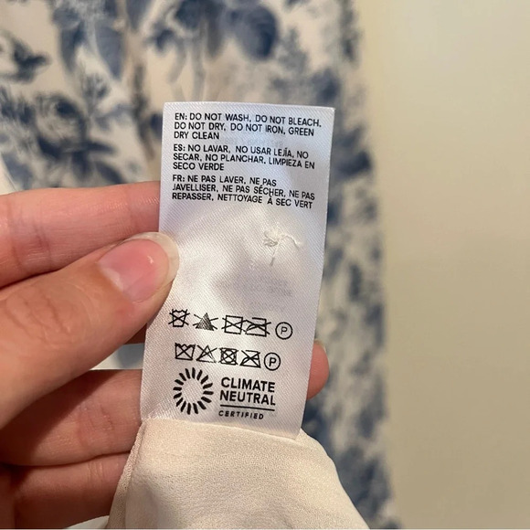 Reformation Rosi Sweetheart Cap Sleeve Formal Midi Dress Pompadour Blue 10 NWT - Picture 10 of 10